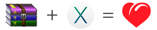 WinRAR (RAR) для Mac OS X